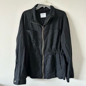 Old Navy Black Linen lightweight jacket